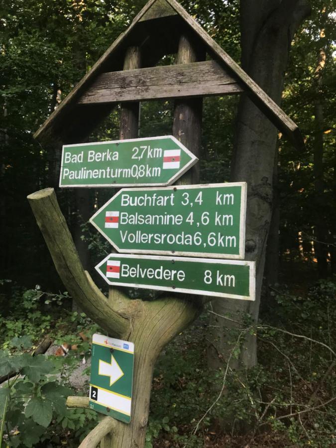 Ferienwohnung Auszeit Am Kurpark Bad Berka - Balkon - Ruhige Lage- Gratis Parkplatz & Wlan Exteriér fotografie