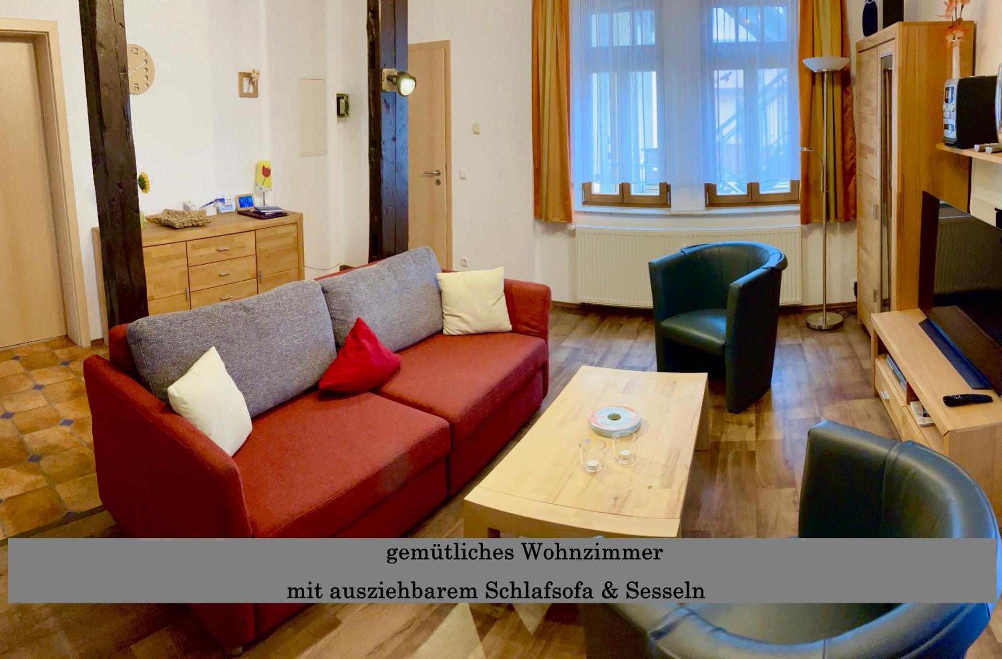 Ferienwohnung Auszeit Am Kurpark Bad Berka - Balkon - Ruhige Lage- Gratis Parkplatz & Wlan Exteriér fotografie