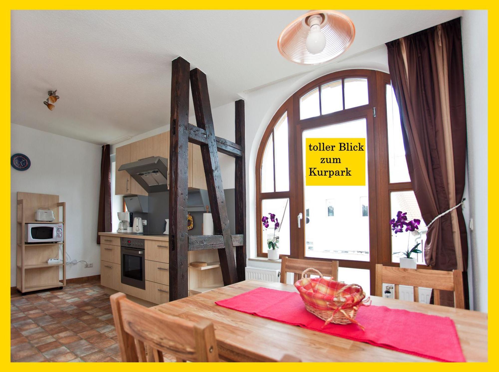 Ferienwohnung Auszeit Am Kurpark Bad Berka - Balkon - Ruhige Lage- Gratis Parkplatz & Wlan Exteriér fotografie